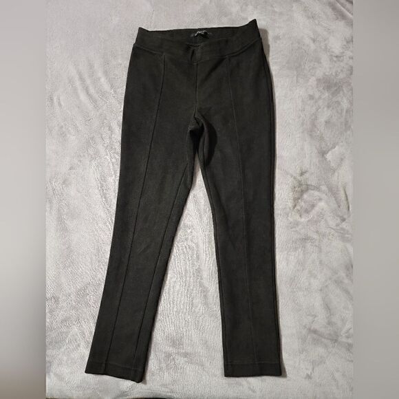 Pants - Women's Andrew Marc Black Velvet Stretchy Comfy Dressy Pants Medium